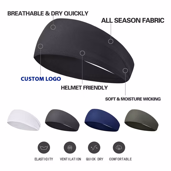 Novo design de tiaras de fitness para corrida, faixa para cabeça masculina