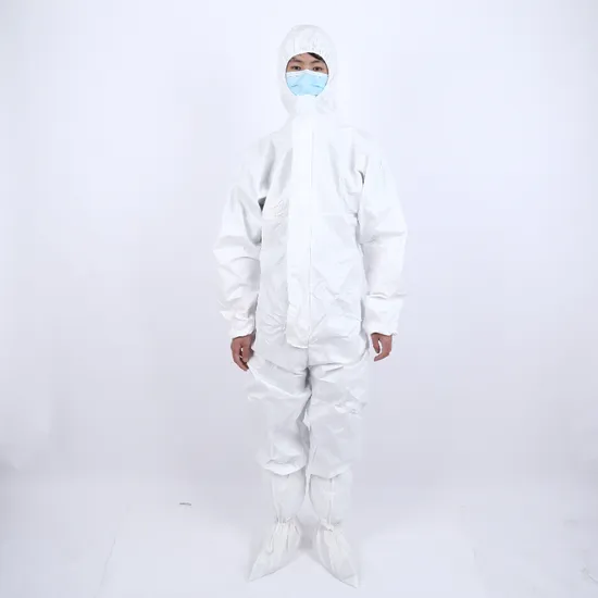 Produto de proteção pessoal unissex macacão de proteção descartável antiestático PPE macacão